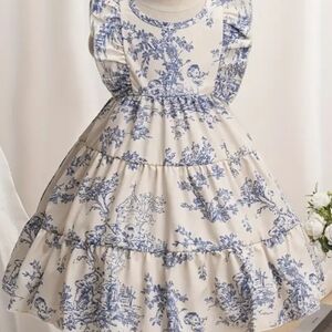 Size 18-24 Months NWOT Girls' Pattern Print Flutter Sleeve Dress